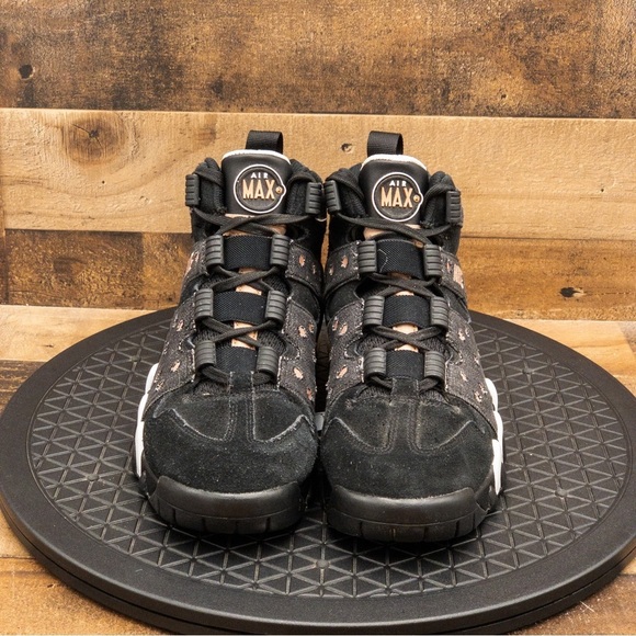 NIKE AIR MAX 2 CB 94 BLACK DENIM MENS ATHLETIC SHOES BASKETBALL RETRO SIZE 7.5 - Picture 2 of 9